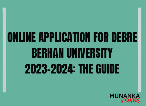 Online Application For Debre Berhan University 2023-2024
