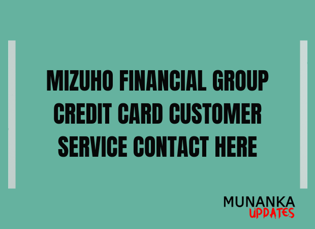 Mizuho Financial Group Credit card customer service Contact Here