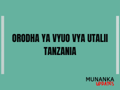 Orodha ya vyuo vya utalii Tanzania 2023/2024
