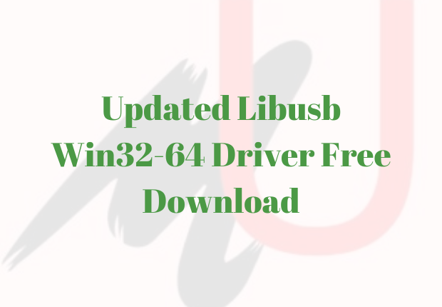 Libusb Win32-64 Driver