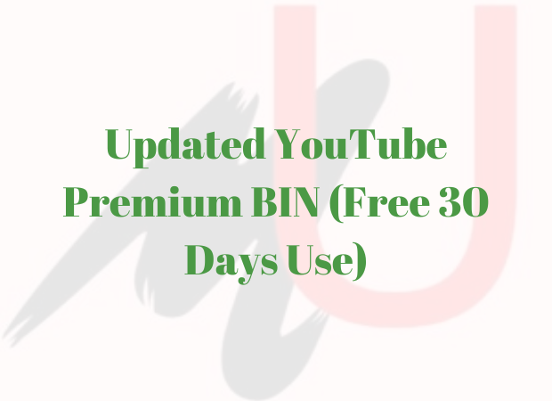 YouTube Premium BIN