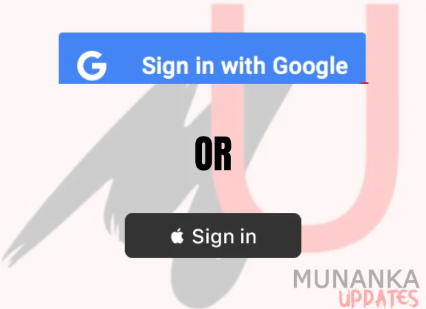 Sign in with Google or Apple.