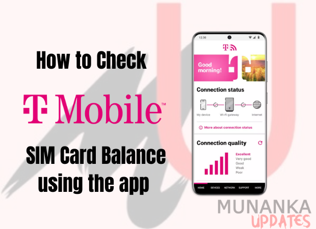 Check T-Mobile SIM Card Balance using T-mobile App