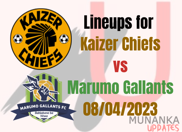 Lineups for Kaizer Chiefs vs Gallants today: 08/04/2023