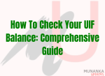 How To Check Your UIF Balance: Comprehensive Guide