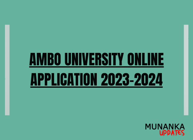 Ambo University Online Application 2023-2024