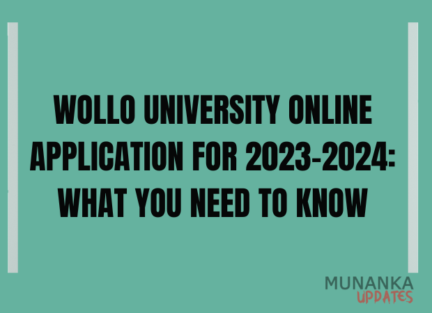 Wollo University Online Application for 2023-2024