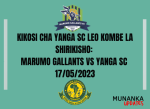 Kikosi cha Yanga SC Leo Kombe la Shirikisho: Marumo Gallants vs Yanga SC 17/05/2023