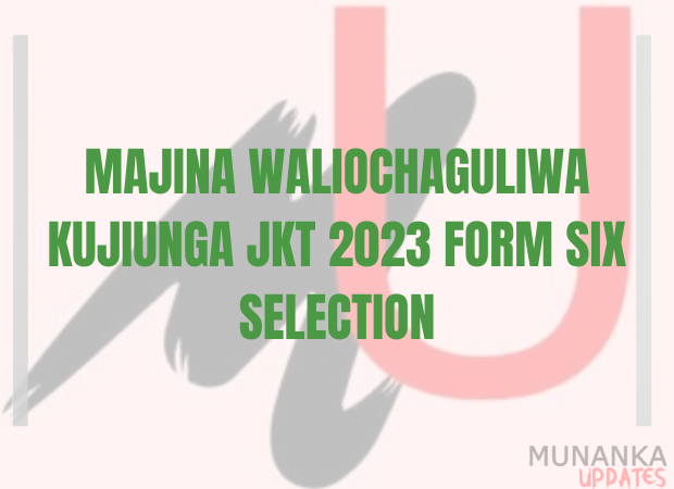 Majina Waliochaguliwa Kujiunga JKT 2023 Form Six Selection