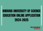 Bindura University of Science Education Online Application