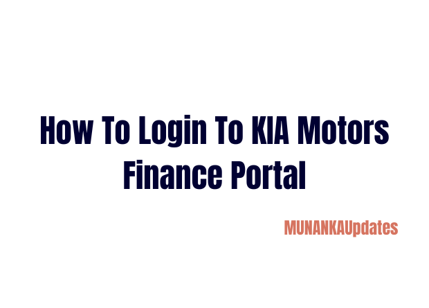 KIA Motors Finance login Customer Service
